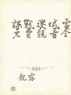 谍战迷城电视剧免费观看全集高清版国语