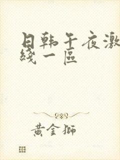 日韩午夜激情在线一区