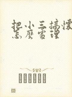 把小三搞怀孕了怎么处理