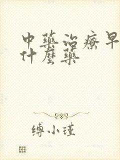 中药治疗早射吃什么药