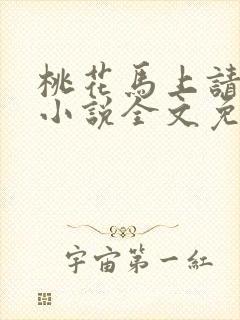 桃花马上请长缨小说全文免费下载