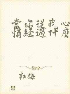 当你从我心里悄悄经过什么歌