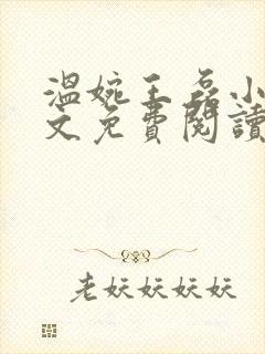 温婉王磊小说全文免费阅读无弹窗