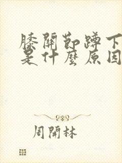 膝关节蹲下会痛是什么原因