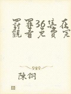 罚罪36集在线观看免费完整版封面