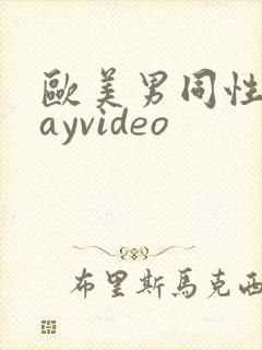 欧美男同性恋gayvideo