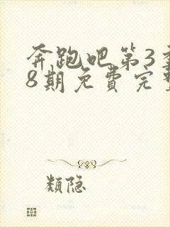 奔跑吧第3季第8期免费完整版