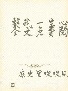 系我一生心小说全文免费阅读封面