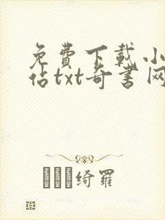 免费下载小说网站txt奇书网