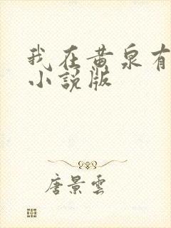 我在黄泉有座房小说版封面