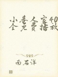 小巷人家40集全免费播放