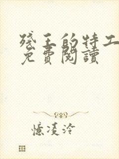 残王的特工宠妃免费阅读封面