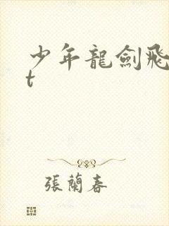 少年龙剑飞txt封面