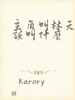 主角叫林天的小说叫什么