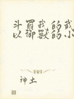 斗罗我的武魂可以御兽的小说封面