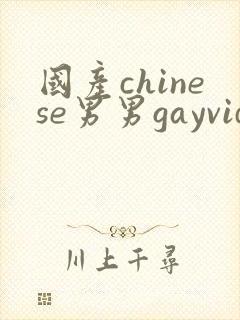 国产chinese男男gayvideo