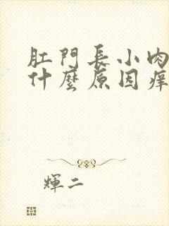 肛门长小肉球是什么原因痒