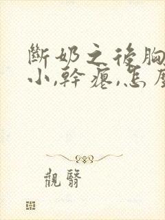 断奶之后胸部变小,干瘪,怎么恢复