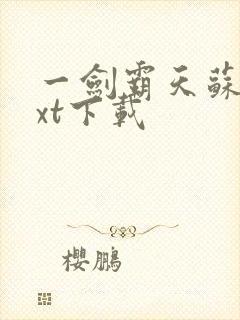 一剑霸天苏信txt下载