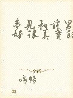 梦见和前男友和好 很真实的感觉