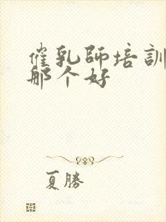 催乳师培训学校那个好