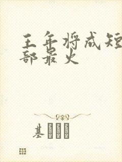 王年将成短剧哪部最火封面