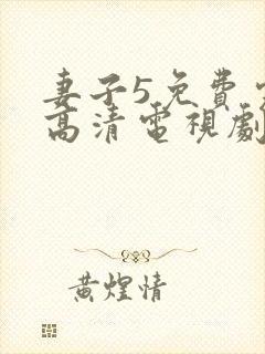 妻子5免费完整高清电视剧在线