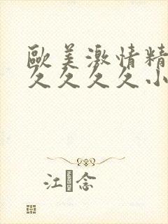 欧美激情精品久久久久久小说