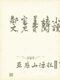 邻家美姨小说全文免费阅读封面