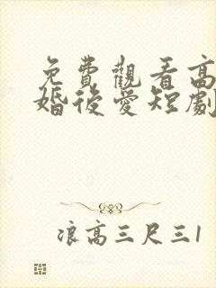 免费观看高清先婚后爱短剧封面