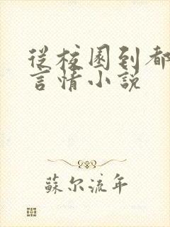 从校园到都市的言情小说