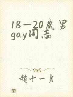 18—20岁男gay同志