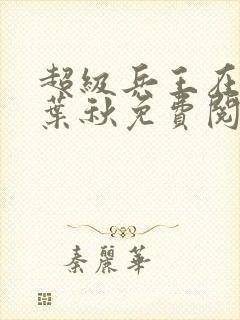 超级兵王在山村叶秋免费阅读