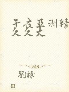 午夜亚洲精品久久久大