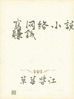 写网络小说怎么赚钱封面