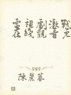 电视剧激战全集在线观看免费播放