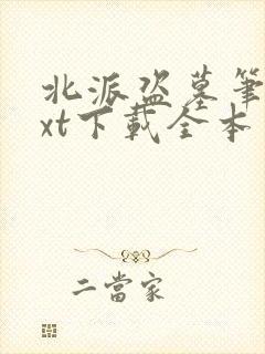 北派盗墓笔记txt下载全本