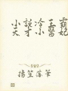 小说冷王霸爱,天才小医妃封面