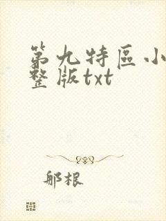 第九特区小说完整版txt