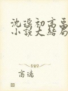 沈瑶初高禹川的小说大结局封面