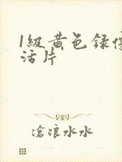 1级黄色录像生活片