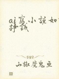 ai写小说如何挣钱