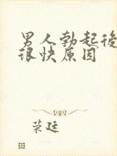 男人勃起后软的很快原因封面