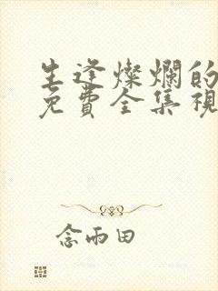 生逢灿烂的日子免费全集视频