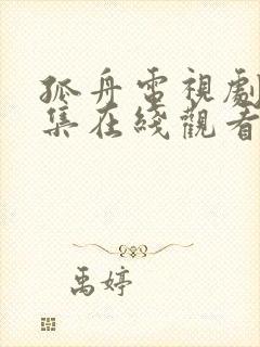 孤舟电视剧28集在线观看免费高清