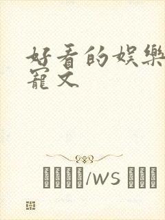 好看的娱乐圈甜宠文