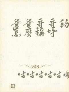 爸爸哥哥的老婆怎么称呼