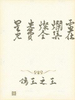 星光灿烂电视剧免费全集在线