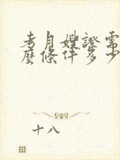 考月嫂证需要什么条件多少钱封面