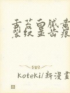 舌苔白腻黄中间裂纹并齿痕